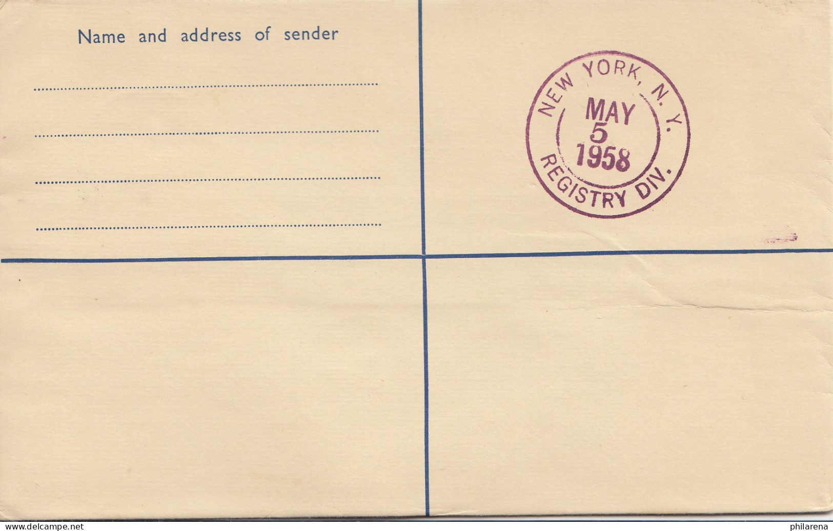 Gold Coast: 1958 Registered Letter Accra To New York - Ghana (1957-...)