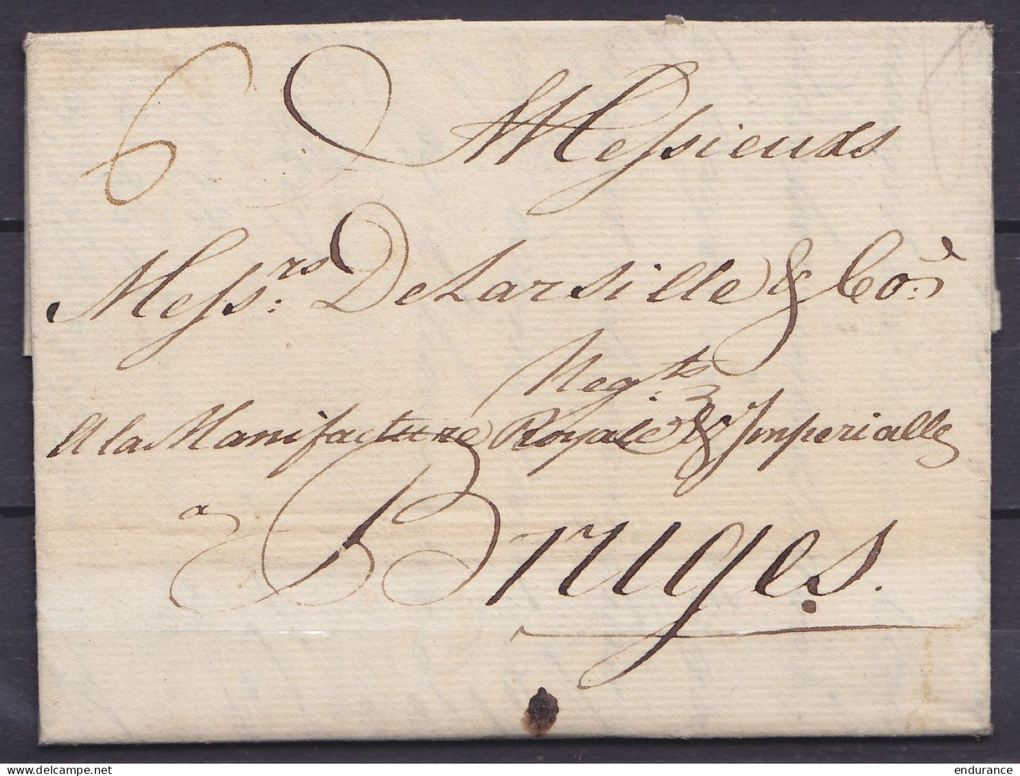 L. Datée 30 Octobre 1759 De LONDRES Pour Manufacture Royale & Impériale à BRUGES - 1714-1794 (Pays-Bas Autrichiens)
