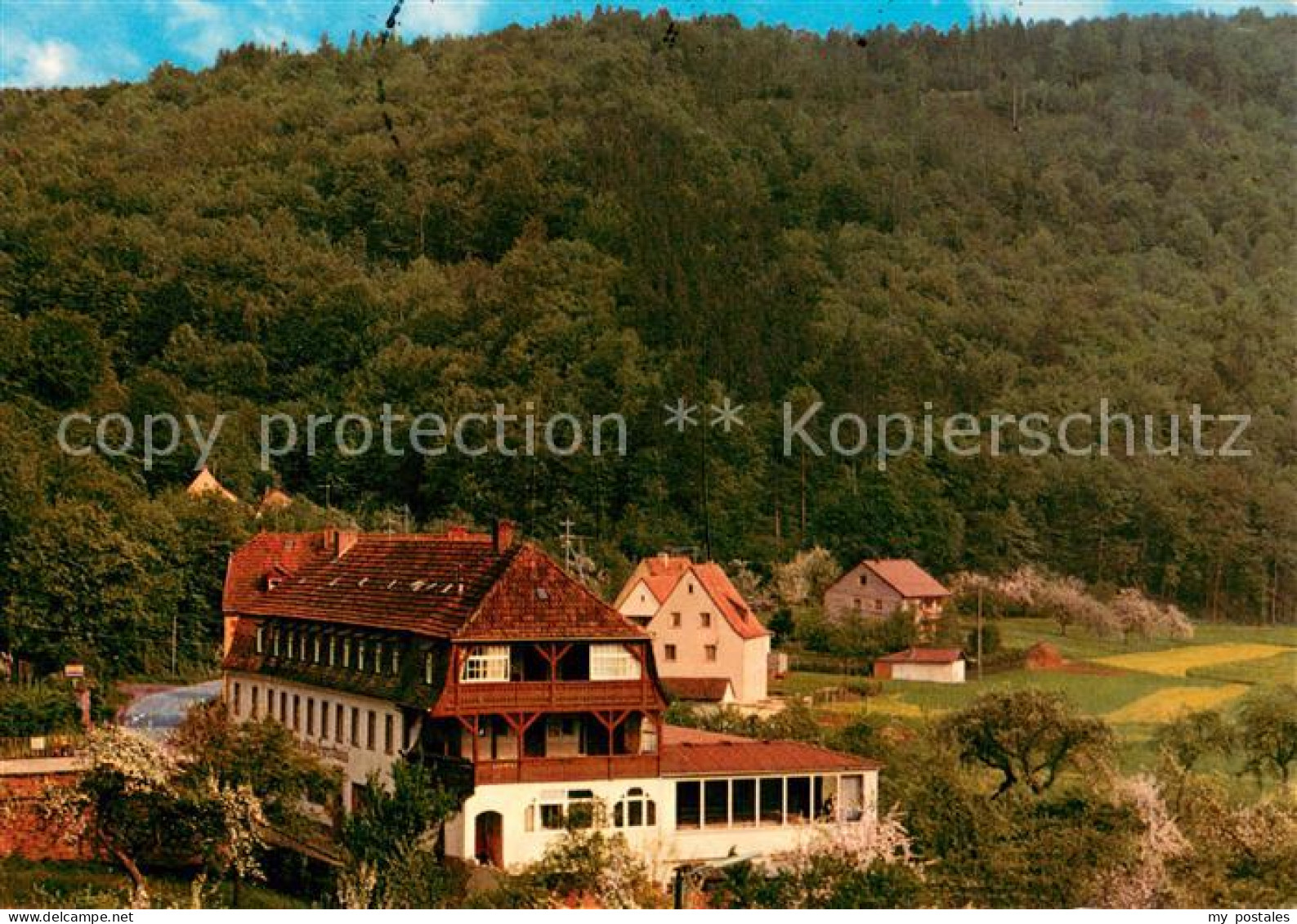 73651040 Schoenau Gemuenden Gaststaette Cafe Pension Zum Alten Forsthaus Schoena - Gemünden