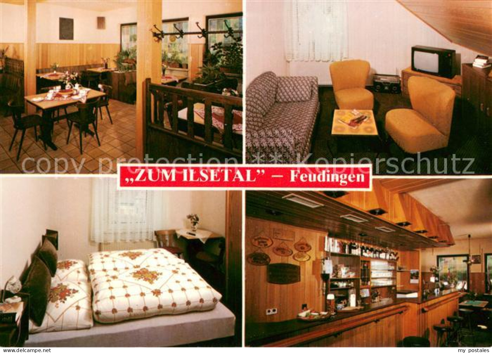 73650831 Feudingen Gaststaette Pension Zum Ilsetal Gaststube Zimmer Bar Feudinge - Bad Laasphe