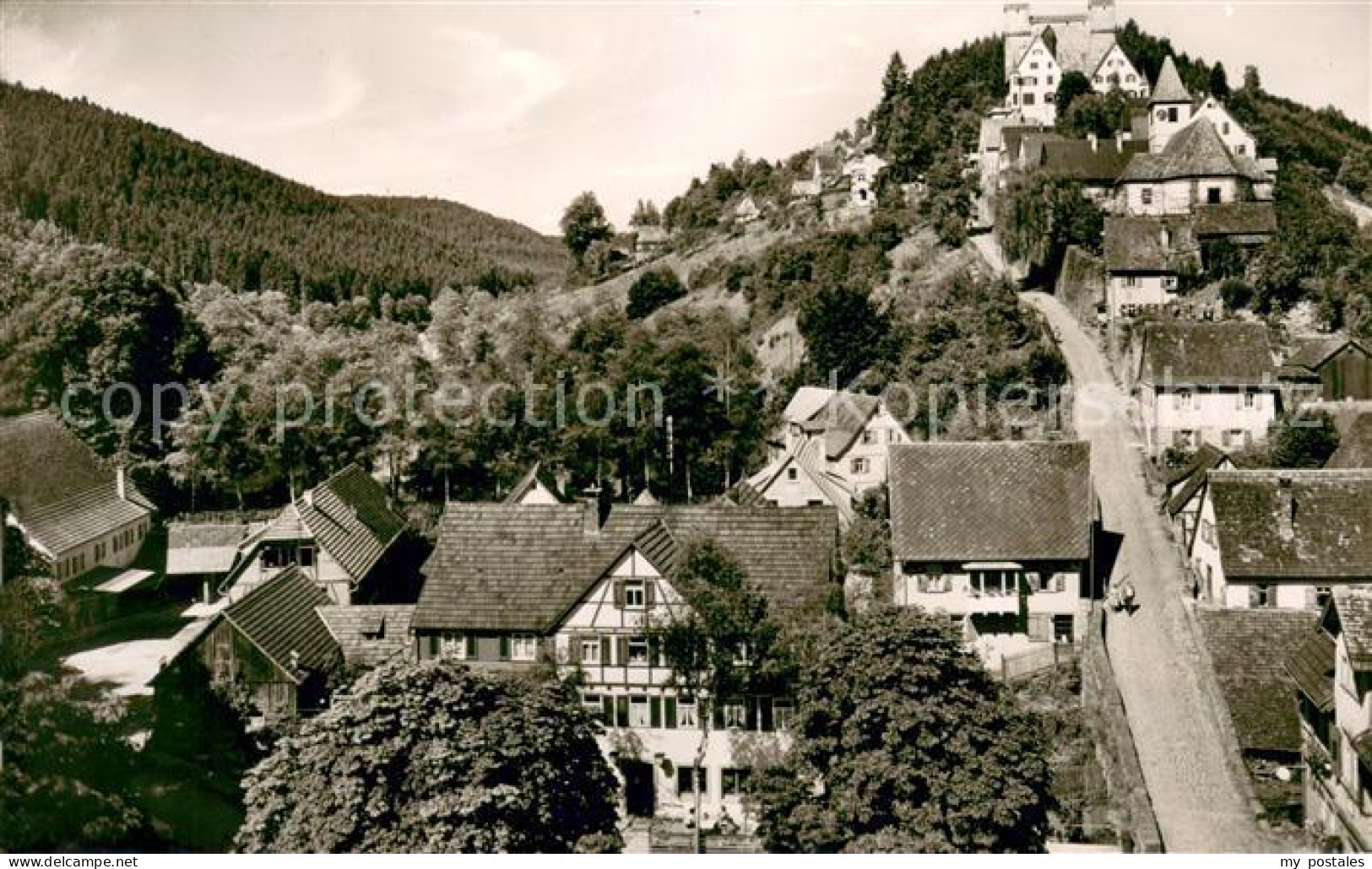 73650617 Berneck Altensteig Ortsansicht Mit Gasthaus Pension Zum Roessle Berneck - Altensteig