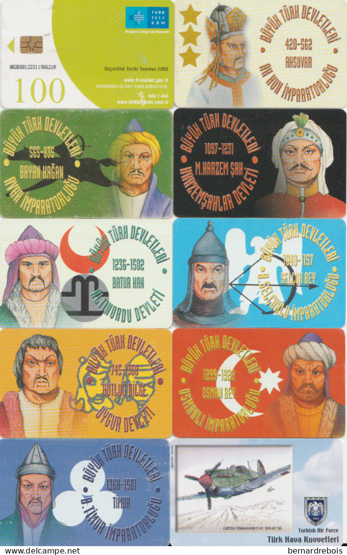 TC13 - 10 CARTES A PUCE DE TURQUIE Pour 2 € - Turquie