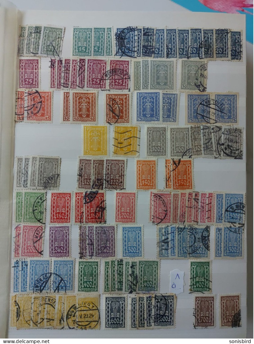 Austria, a large accumulation of postage stamps