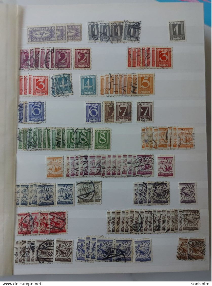 Austria, a large accumulation of postage stamps