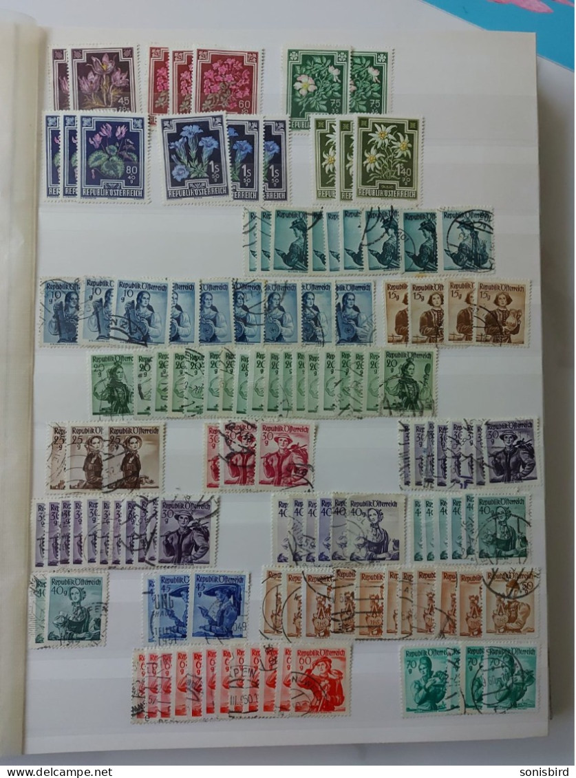 Austria, a large accumulation of postage stamps