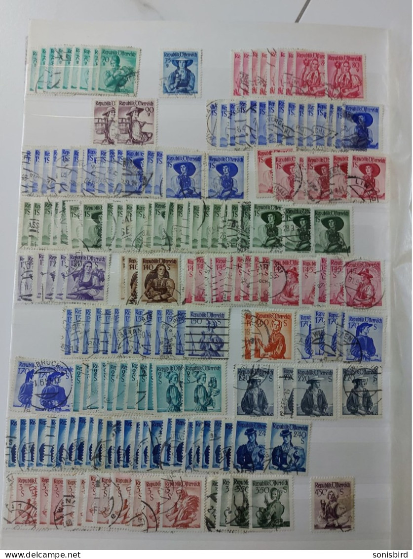 Austria, a large accumulation of postage stamps