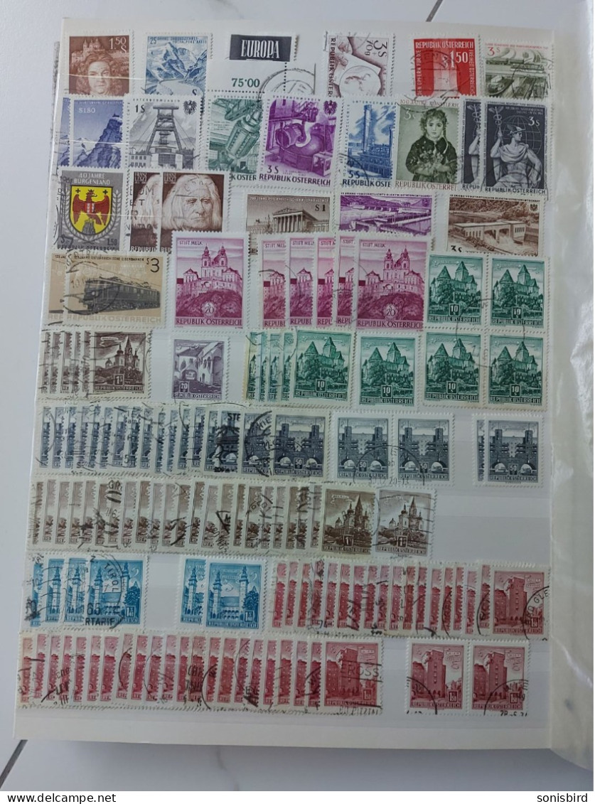 Austria, a large accumulation of postage stamps