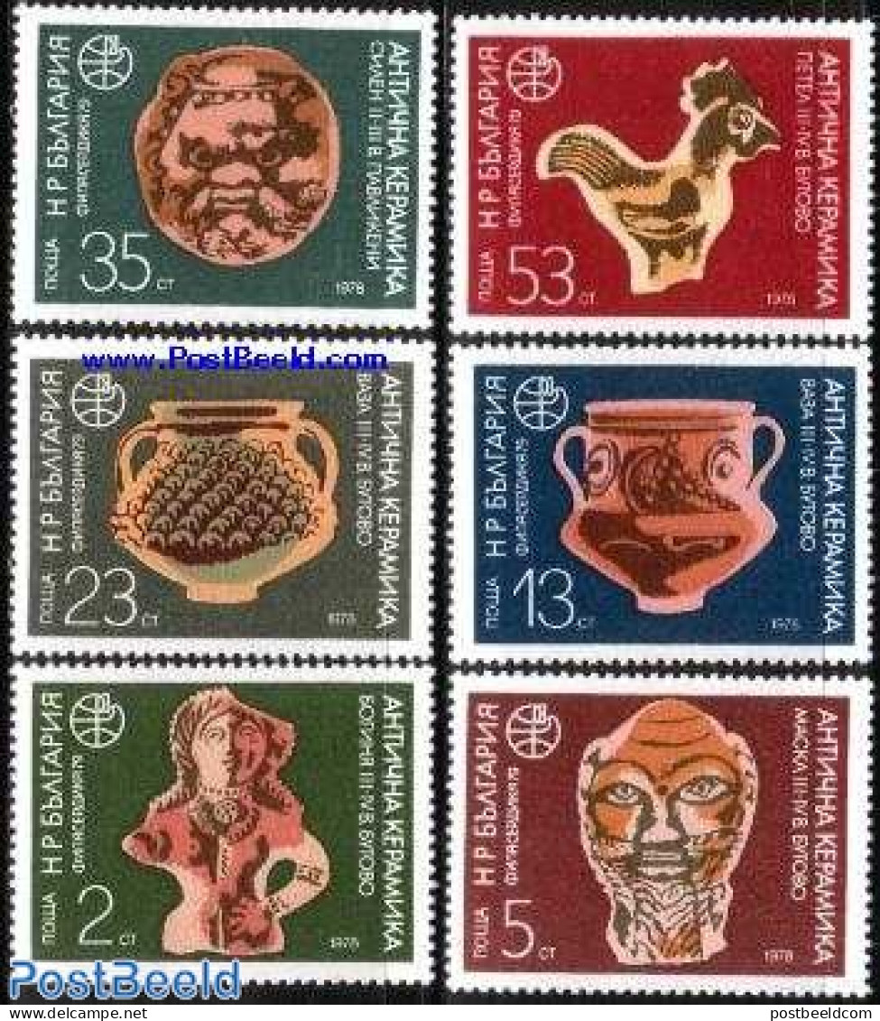 Bulgaria 1978 Philaserdica 6v, Mint NH, History - Nature - Archaeology - Poultry - Art - Art & Antique Objects - Unused Stamps