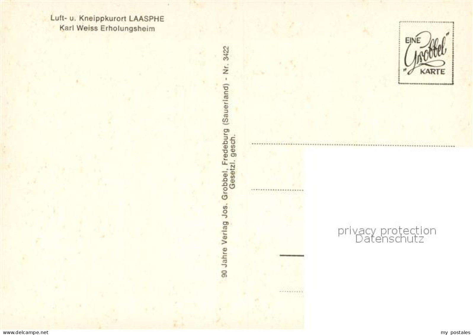 73650122 Laasphe Karl Weiss Erholungsheim Laasphe - Bad Laasphe