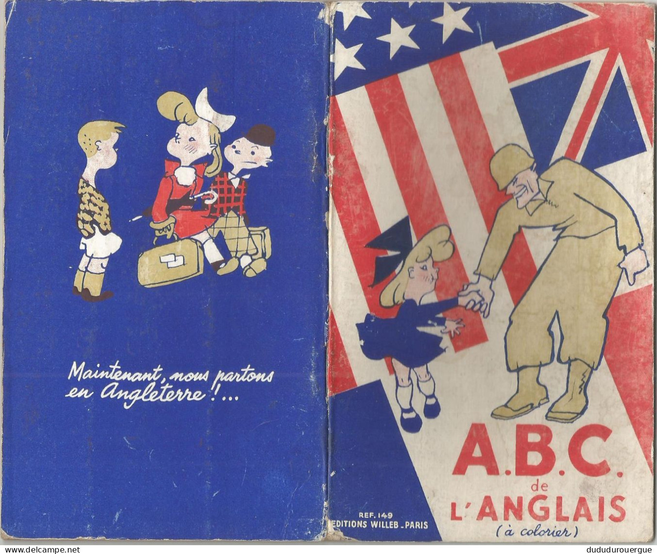 A. B. C. DE L ANGLAIS ( A COLORIER ) 1944 - Otros & Sin Clasificación