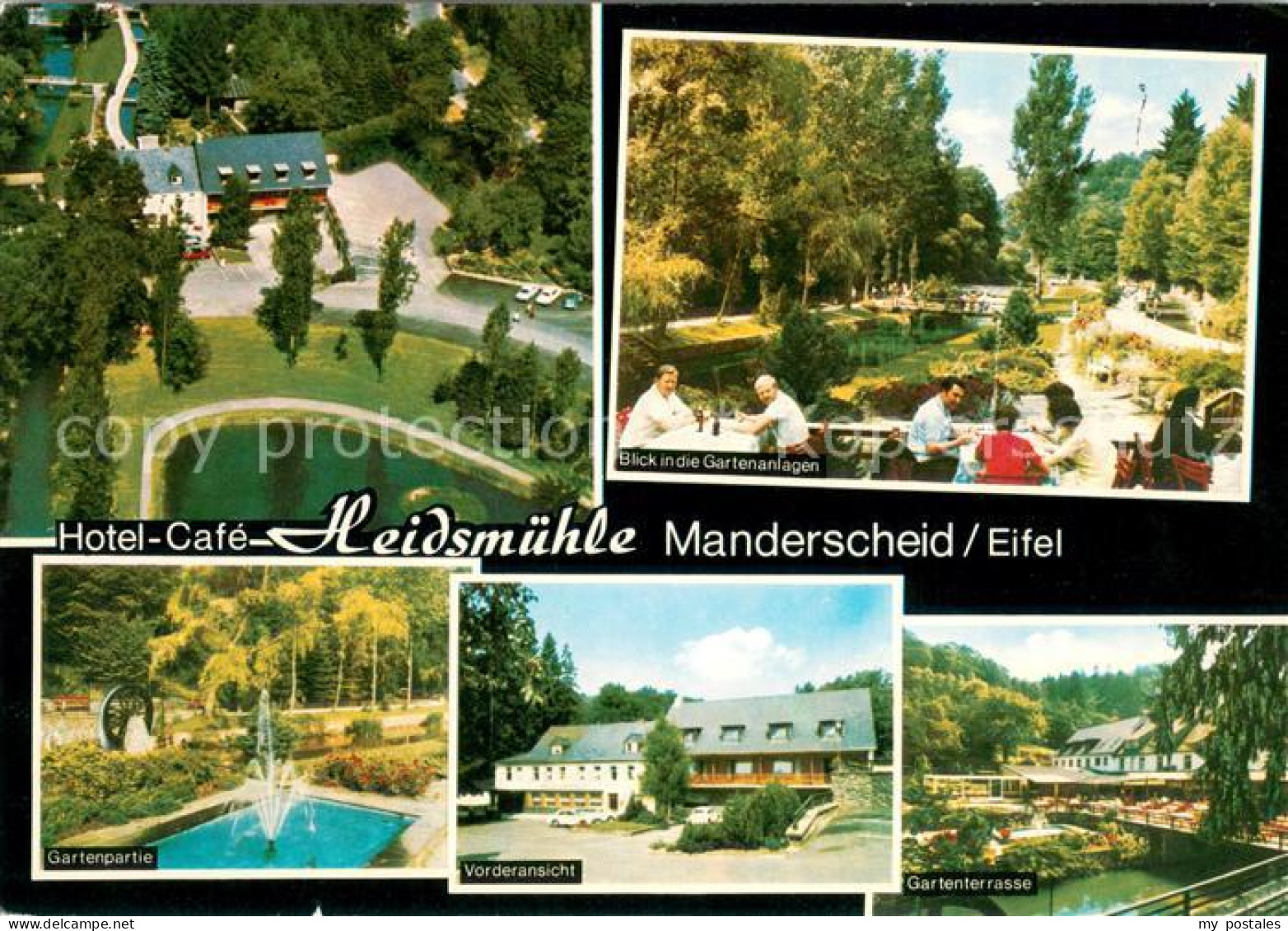 73649050 Manderscheid Eifel Hotel Cafe Heidsmuehle Gartenanlagen Terrasse Mander - Manderscheid