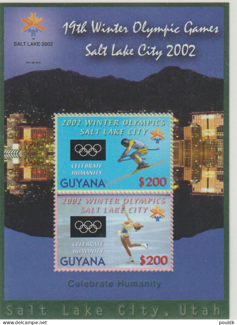 Six Souvenir Sheets Commerating The Winter Olympic Games 2002 In Salt Lake City MNH/**. Postal Weight Approx - Invierno 2002: Salt Lake City