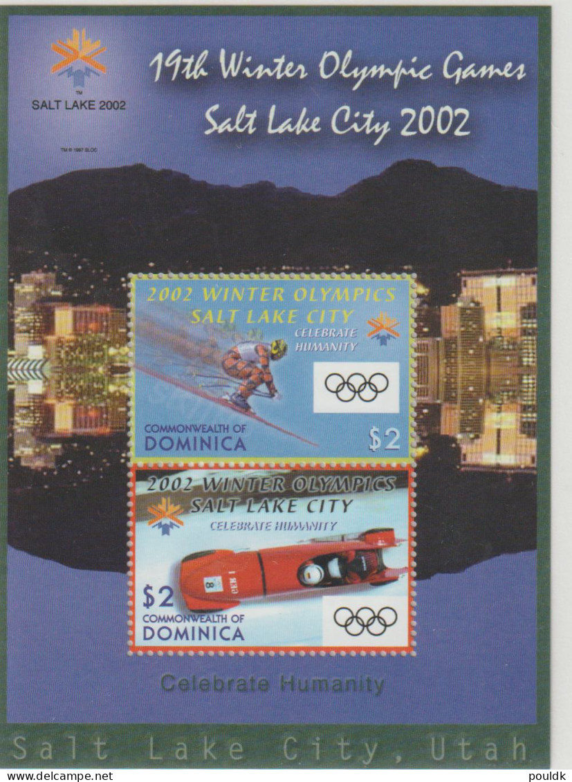 Six Souvenir Sheets Commerating The Winter Olympic Games 2002 In Salt Lake City MNH/**. Postal Weight Approx - Inverno2002: Salt Lake City