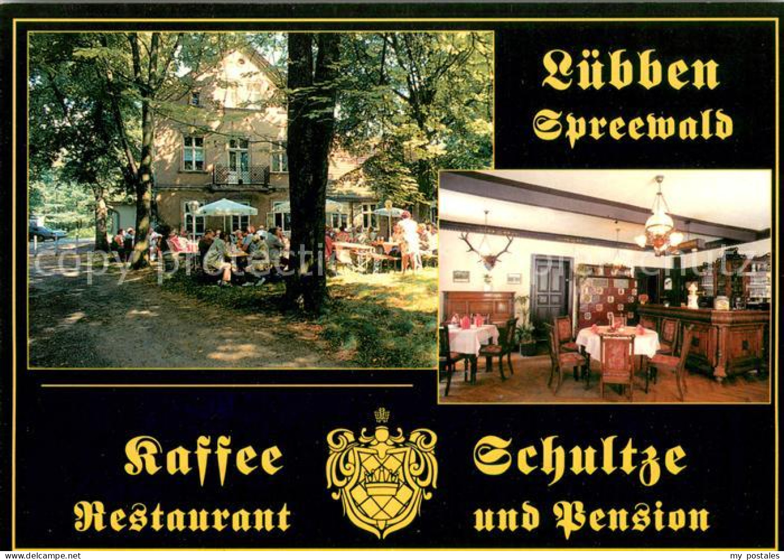 73648330 Luebben Spreewald Kaffee Schultze Restaurant Gartenterrasse Rezeption L - Luebben (Spreewald)