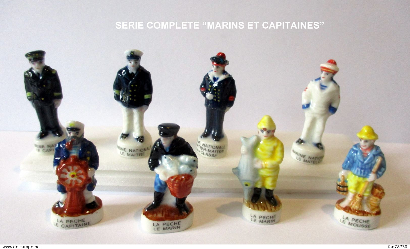 Fèves Brillantes  - Série Complète Prime 2023 - "Marins Et Capitaines" X 8 - Frais Du Site Déduits - Personajes