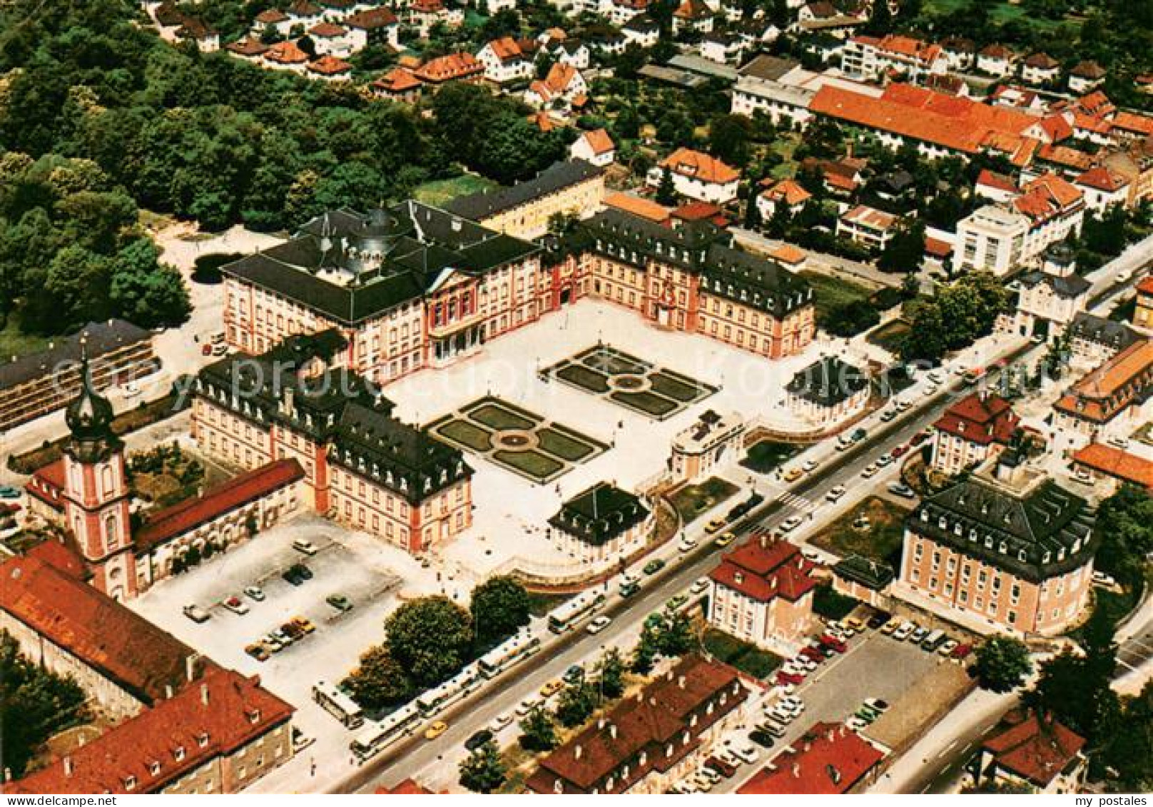 73648273 Bruchsal Schloss Fliegeraufnahme Bruchsal - Bruchsal