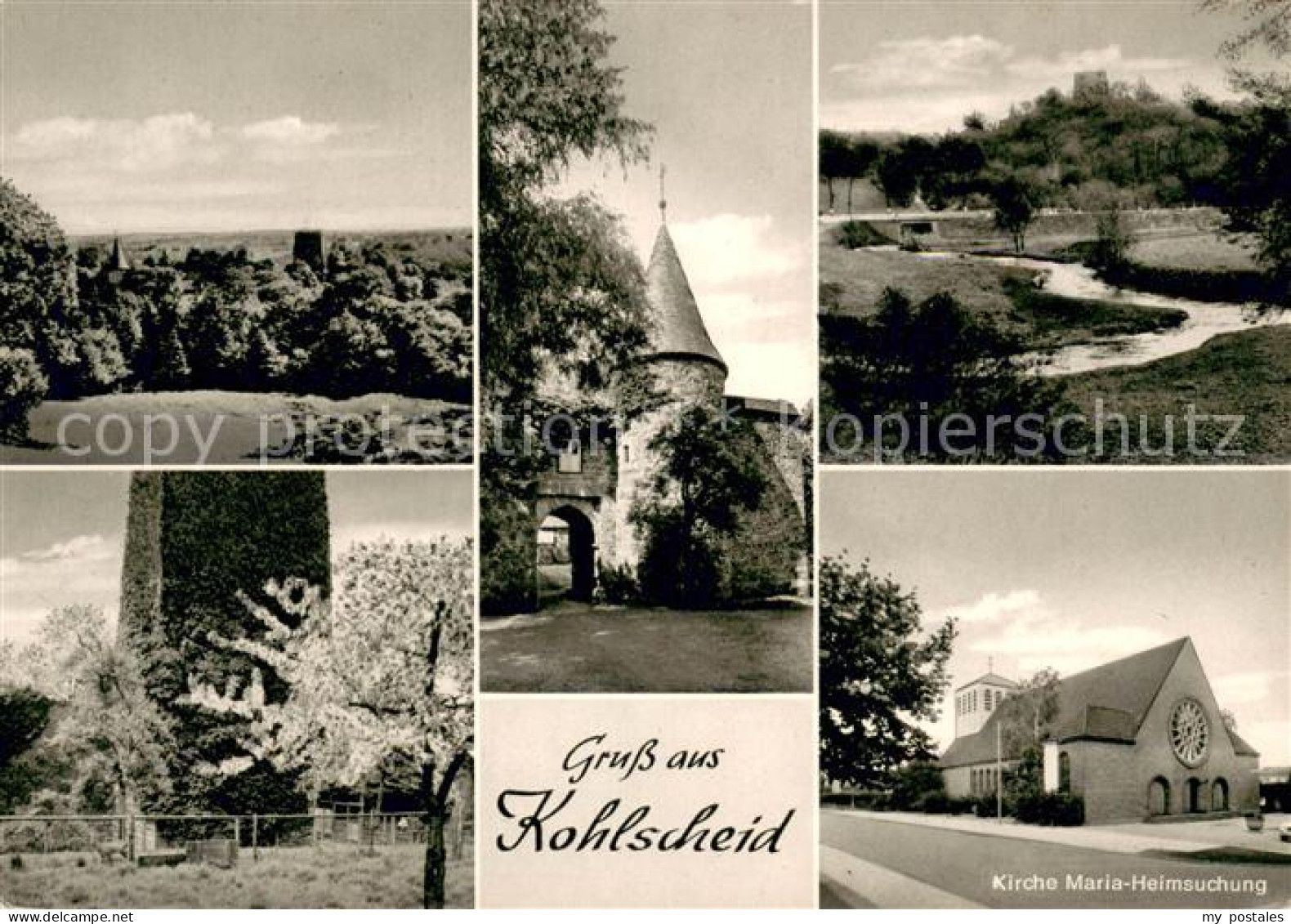 73648270 Kohlscheid Panorama Stadtturm Kirche Maria Heimsuchung Kohlscheid - Herzogenrath