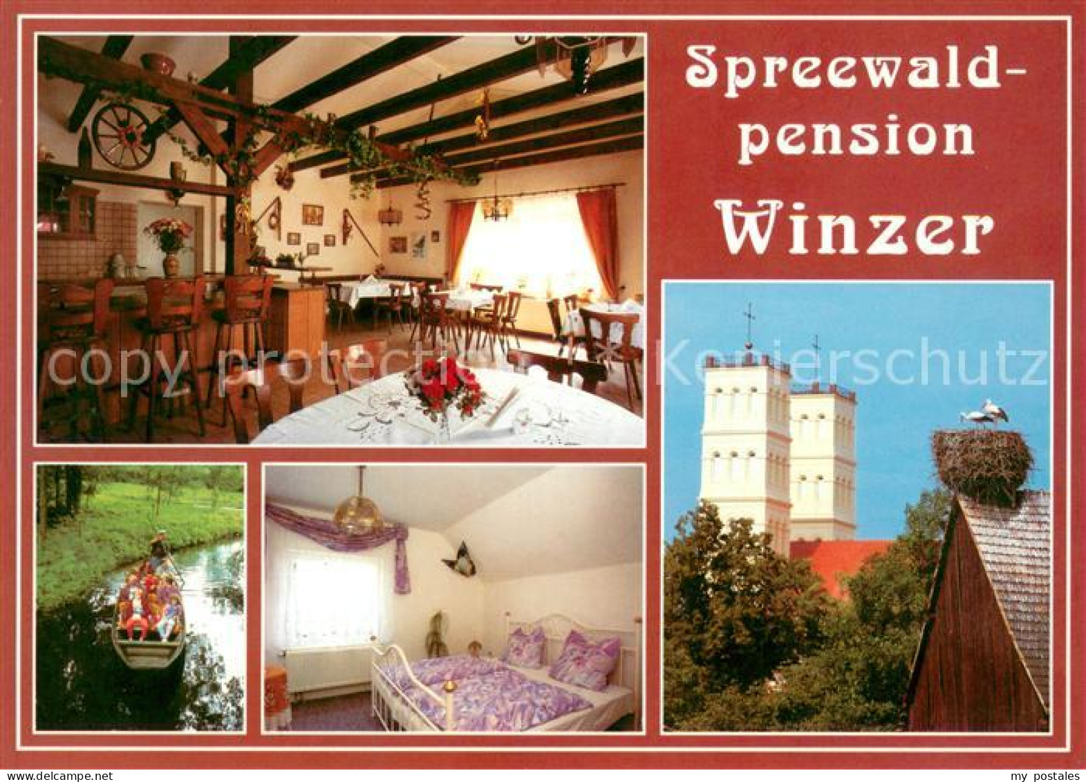 73648044 Straupitz Spreewaldpension Winzer Gaststube Bar Bootsfahrt Zimmer Storc - Straupitz