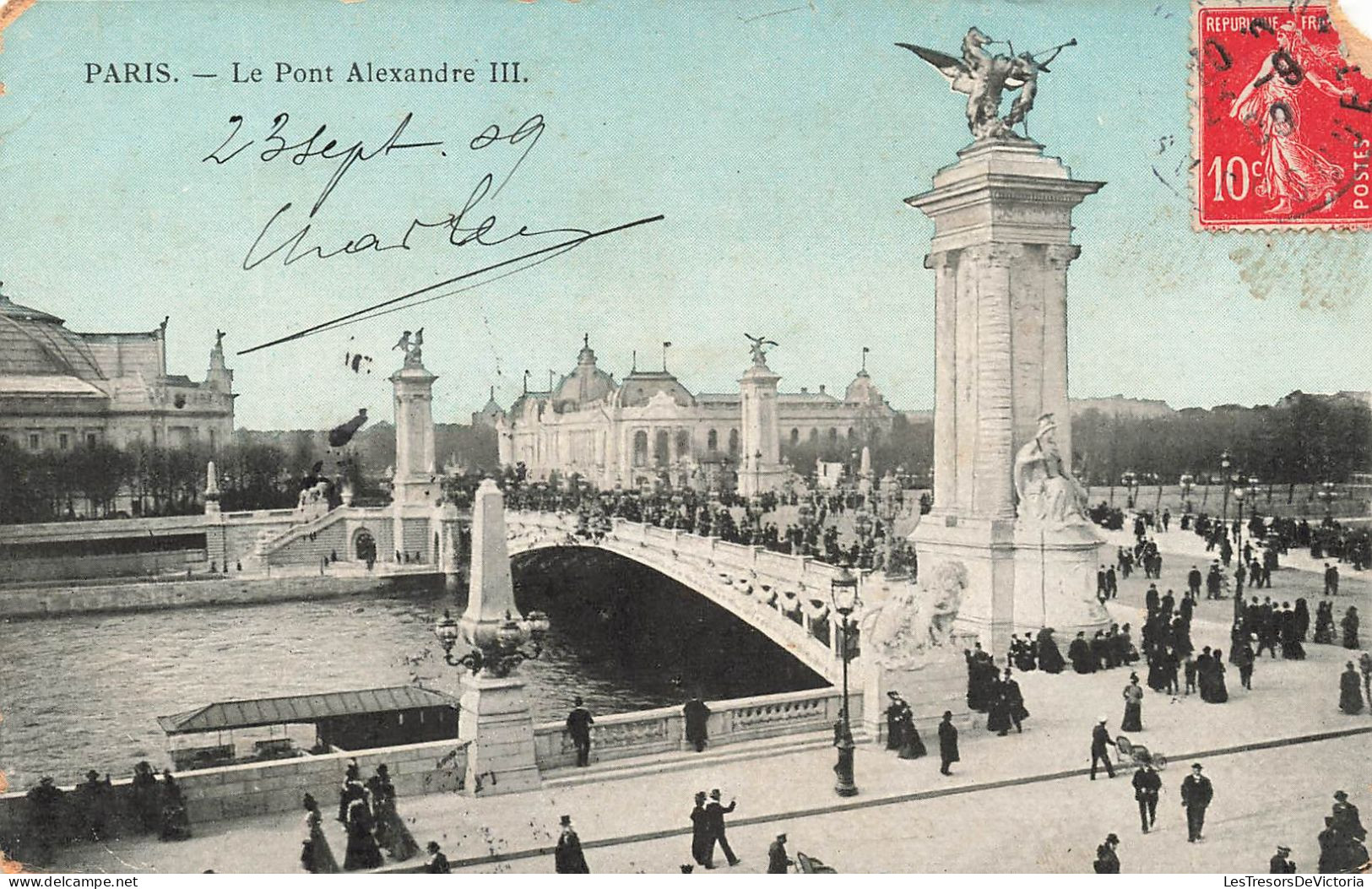 FRANCE - Paris -  Vue Sur Le Pont Alexandre III - Colorisé - Animé - Carte Postale Ancienne - Ponts