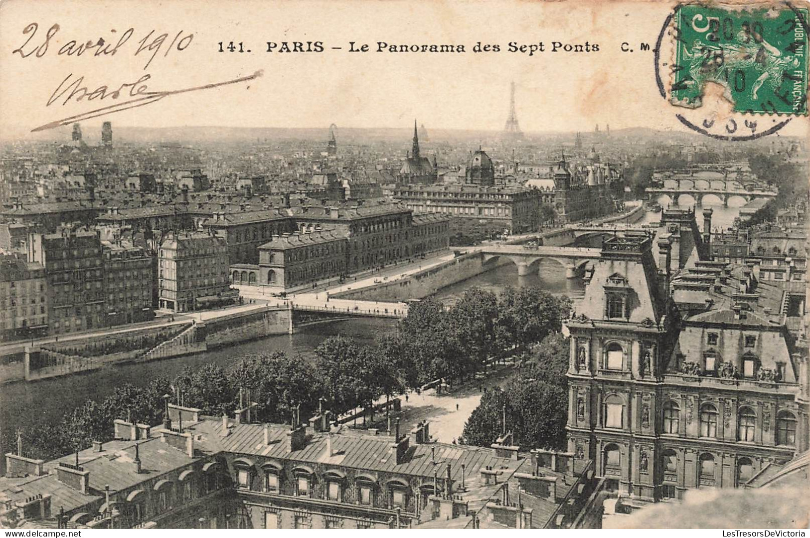 FRANCE - Paris - Panorama Des Sept Ponts  - Carte Postale Ancienne - Ponts