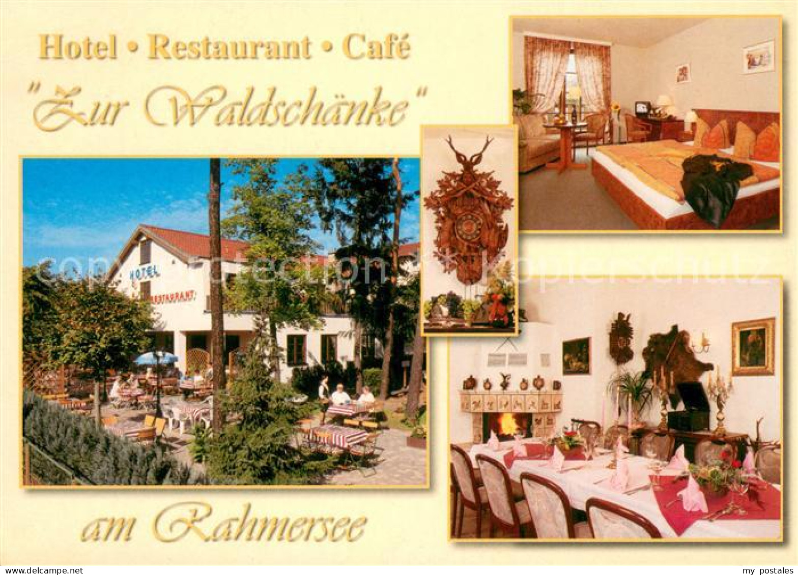 73647803 Wandlitz Hotel Restaurant Cafe Zur Waldschaenke Zimmer Gaststube Terras - Wandlitz