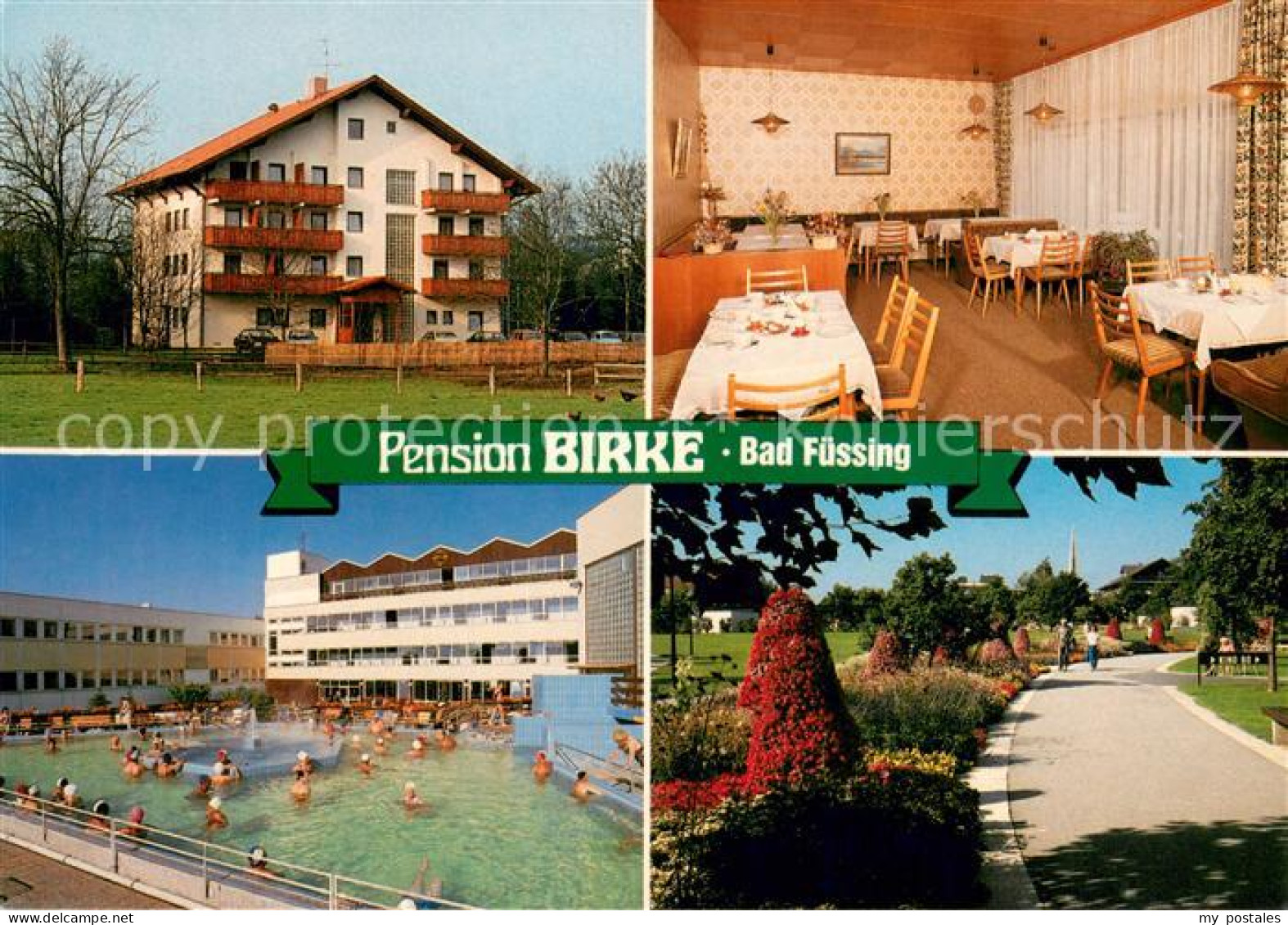 73647693 Bad Fuessing Pension Birke Gaststube Freibad Park Bad Fuessing - Bad Fuessing