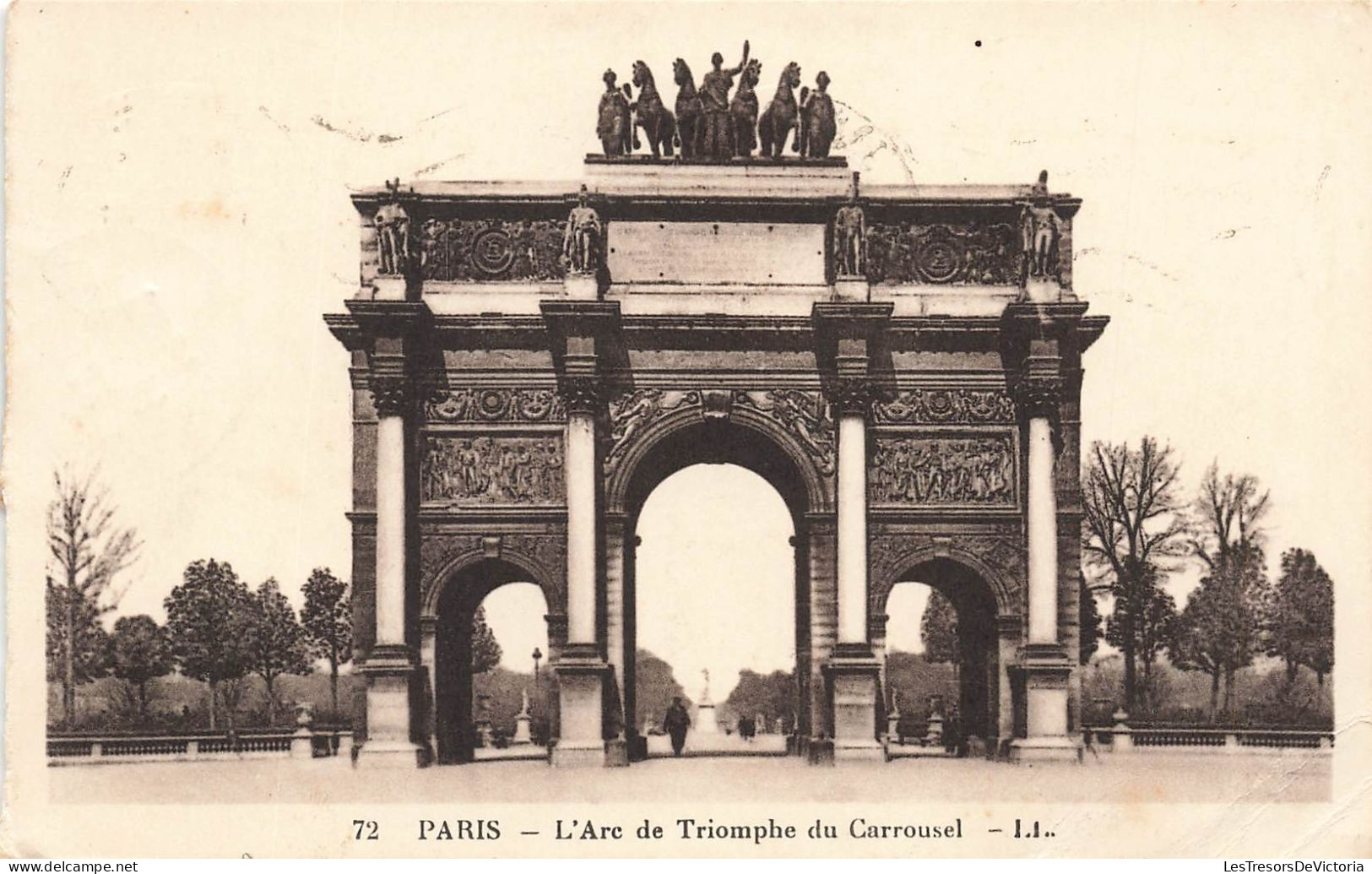 FRANCE - Paris - Vue Générale De L'Arc De Trimphe Du Carrousel - LL - Carte Postale Ancienne - Arc De Triomphe