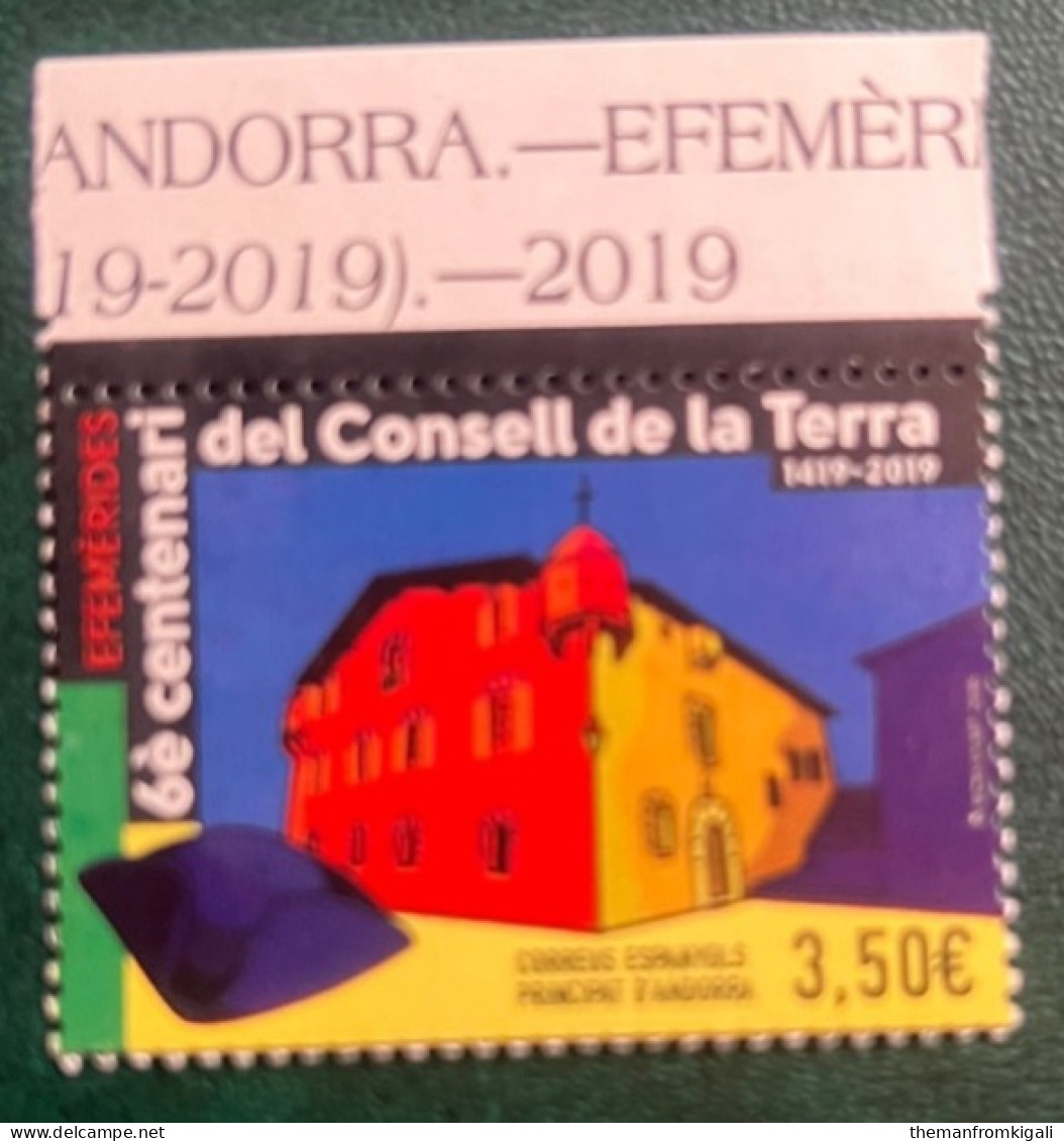 Andorra 2019 The 600th Anniversary Of The Earth Council - Otros & Sin Clasificación