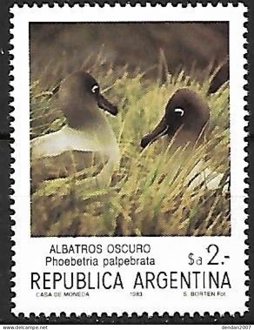 Argentina - MNH ** 1983 : Fauna Of Southern Argentina :   Light-mantled Albatross  -  Phoebetria Palpebrata - Albatrosse & Sturmvögel