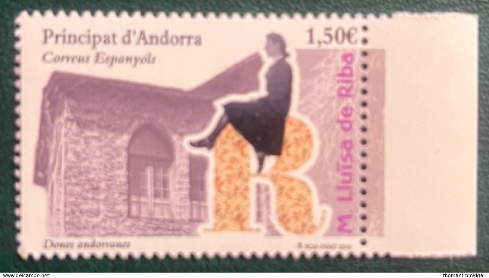 Andorra 2019 Women Of Andorra - Maria Lluïsa De Riba, 1908-1993 - Otros & Sin Clasificación