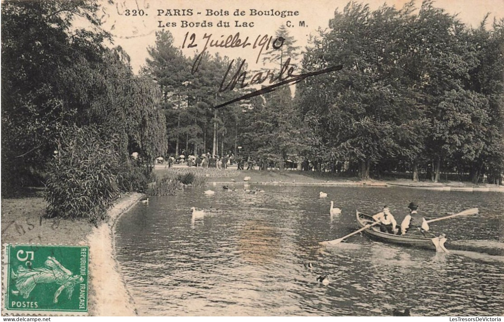 FRANCE - Paris - Bois De Boulogne - Vue Sur Les Bords Du Lac - Carte Postale Ancienne - Parks, Gärten