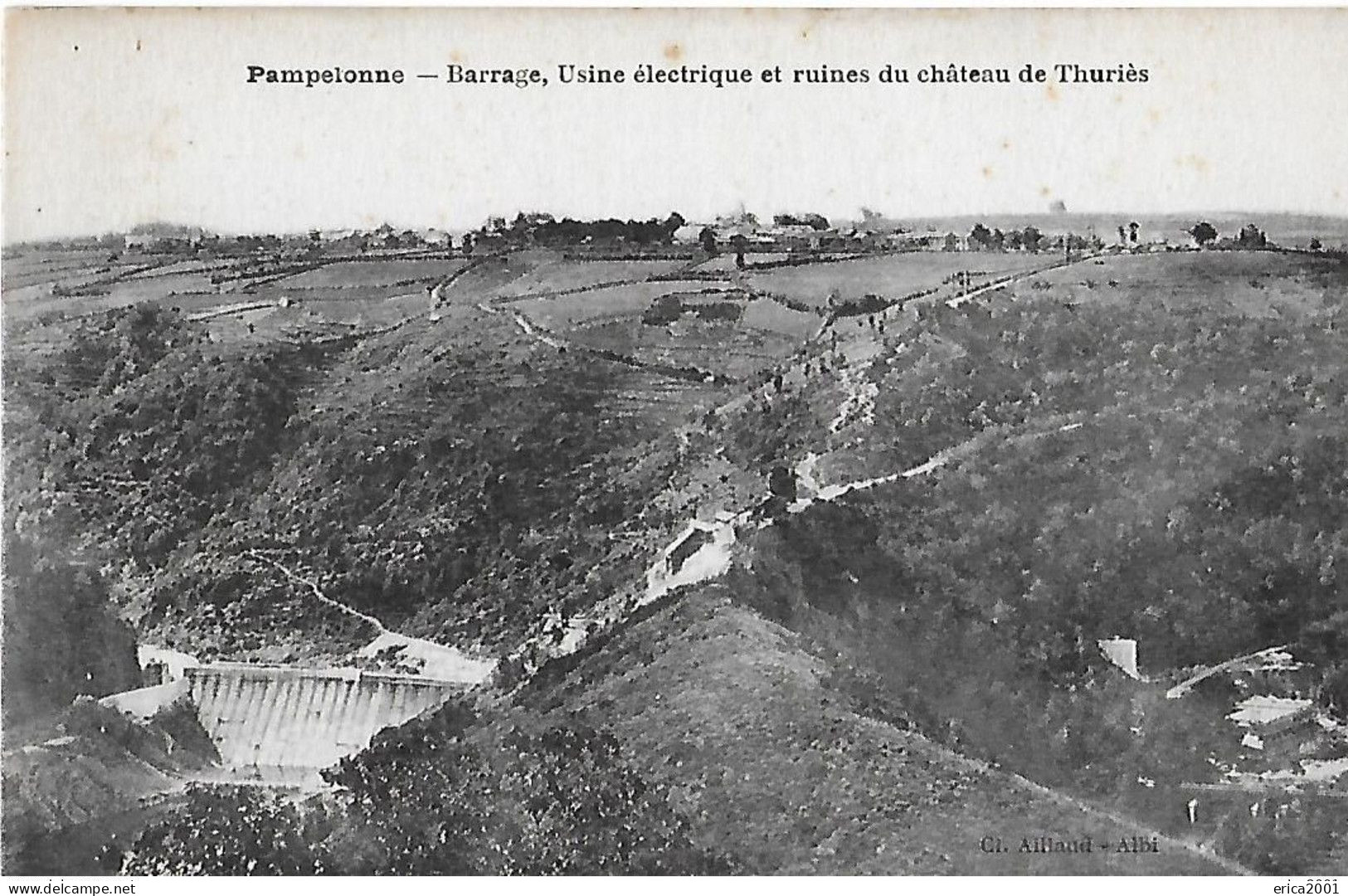 Pampelonne. Le Barrage, L'usine Electrique Et Les Ruines Du Chateau De Thuriès. - Pampelonne