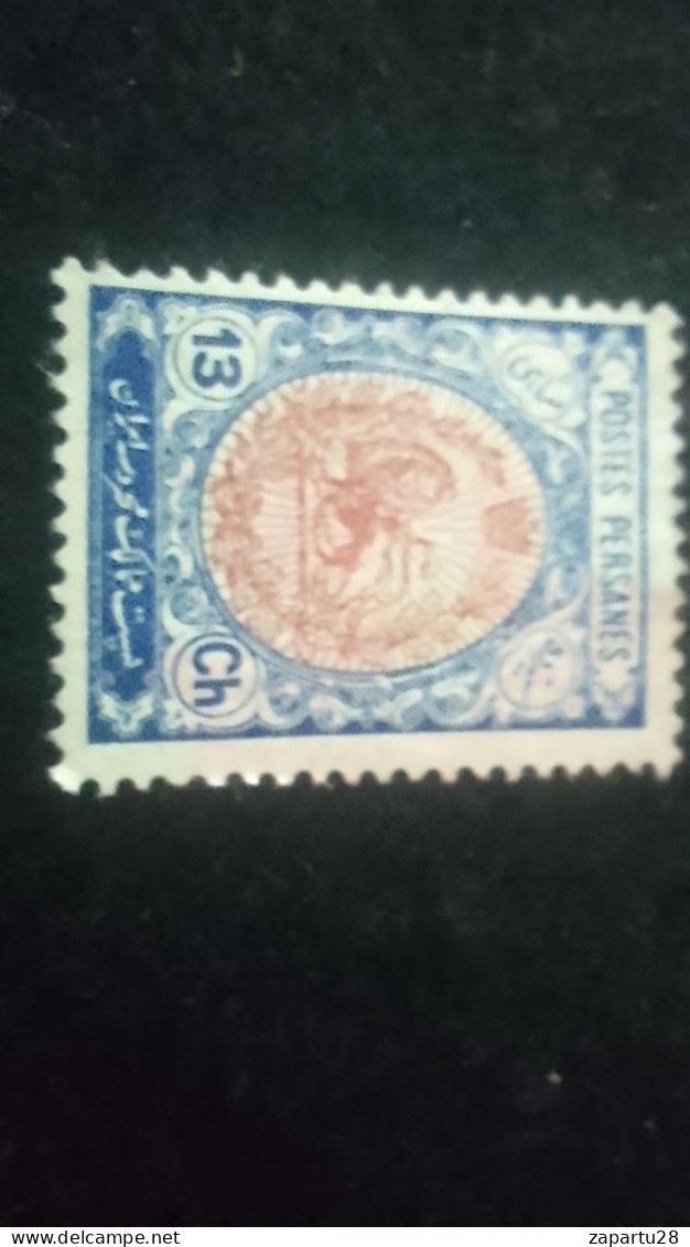 İRAN-1909-    13     CH      DAMGALI   ARMALAR - Iran