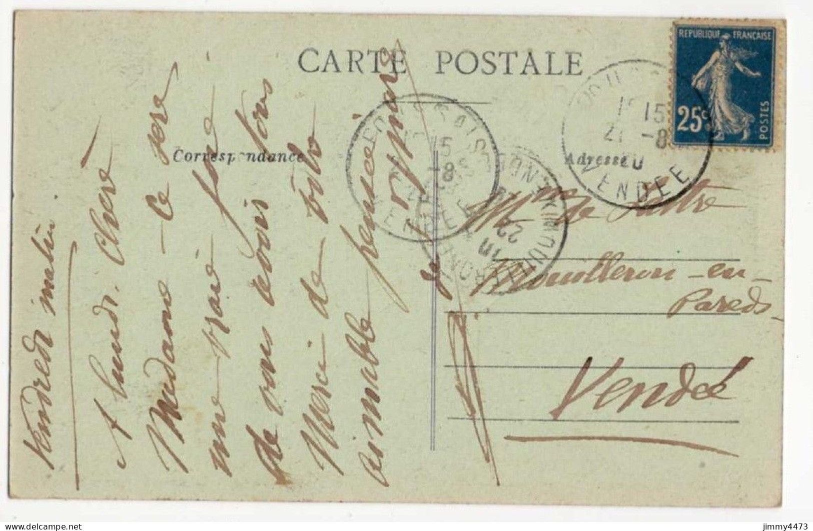 CPA - FOUSSAIS En 1928 - Château De Sérigné ( Canton De Saint Hilaire Des Loges Vendée ) N° 4770 - Edit. Bergevin - Saint Hilaire Des Loges