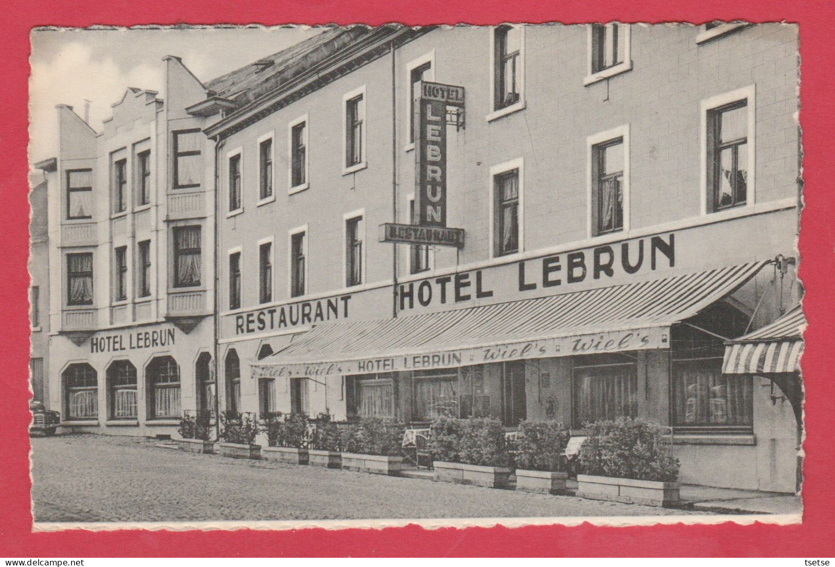 Bastogne  - Hotel-Restaurant " Lebrun "  - Bières : Wiel's ( Voir Verso ) - Bastogne