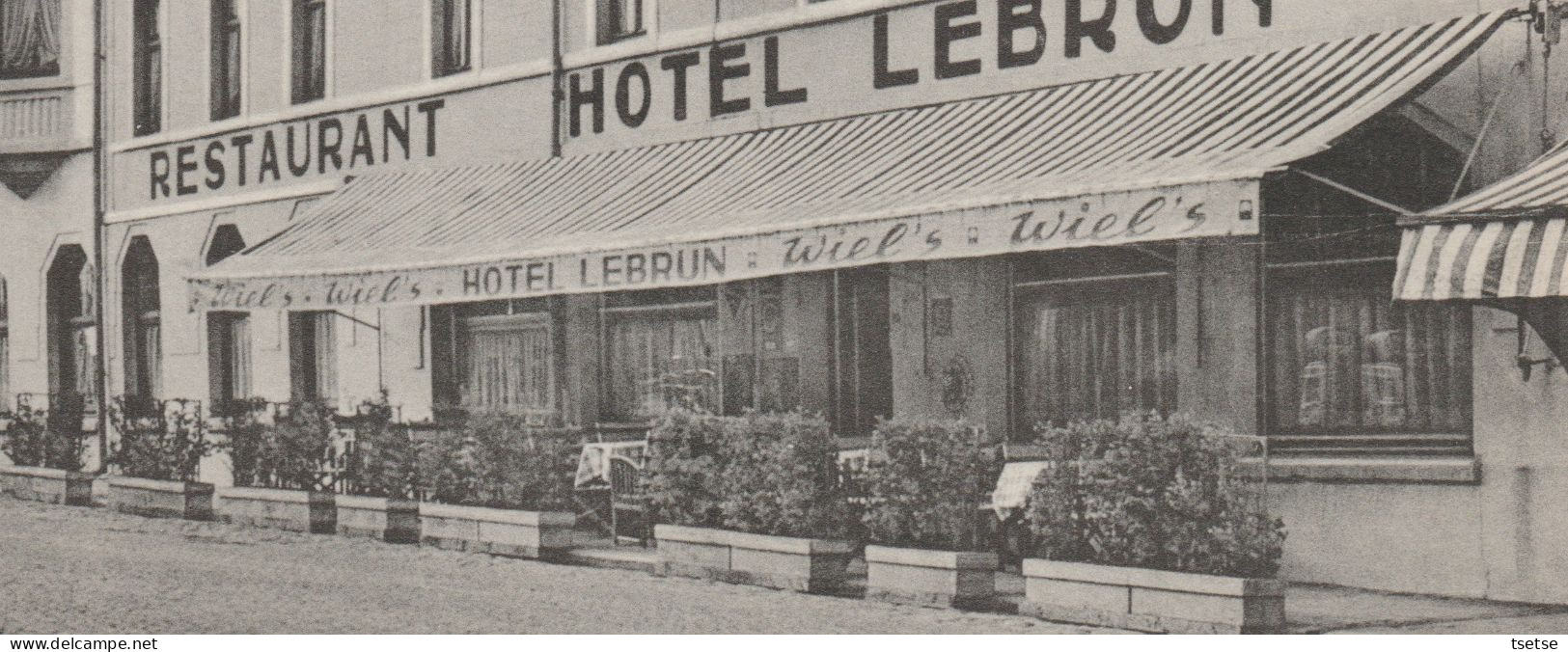Bastogne  - Hotel-Restaurant " Lebrun "  - Bières : Wiel's ( Voir Verso ) - Bastogne