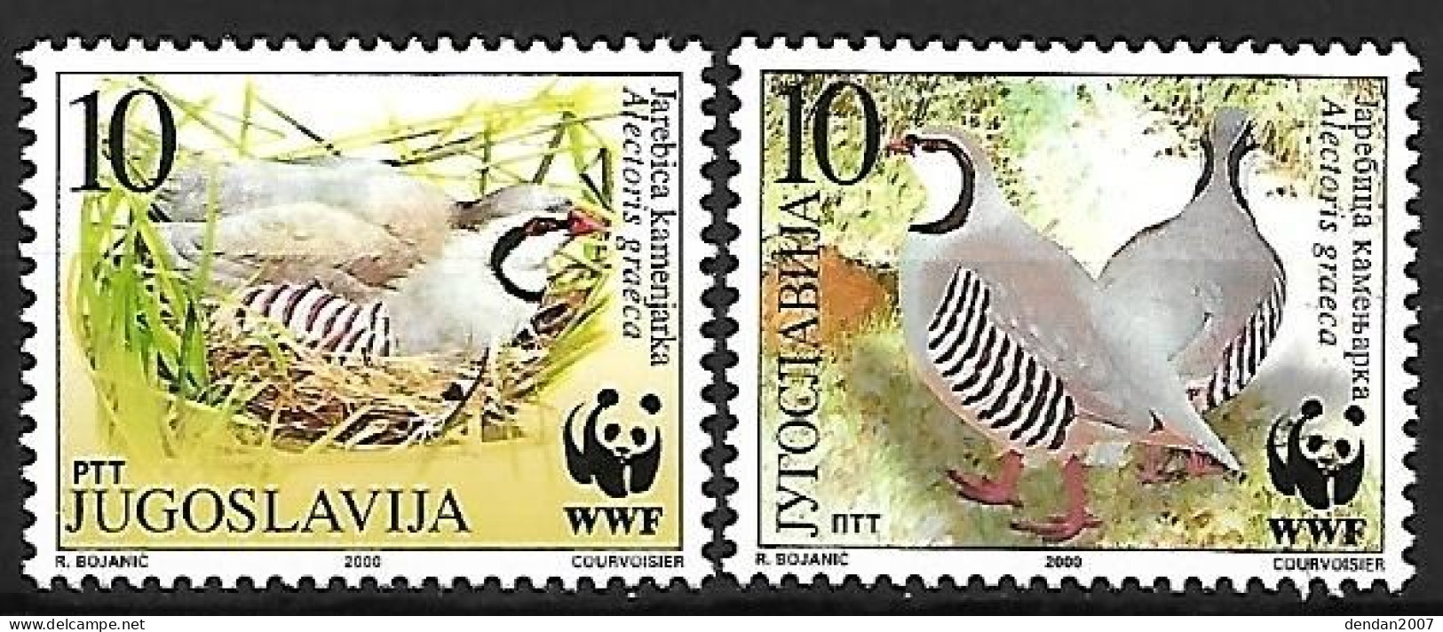 Yugoslavia - MNH ** 2000 :   Grey Partridge  -  Perdix Perdix - Hoendervogels & Fazanten