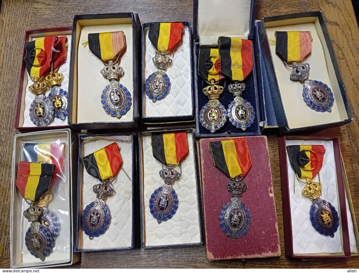 Lots De 13 Médailles De Travaille - Professionali / Di Società
