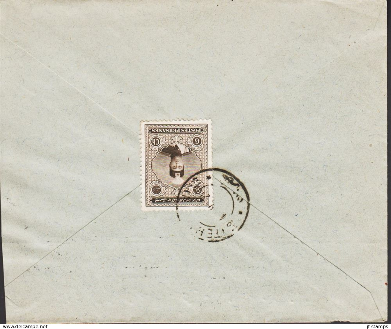 1924. POSTES PERSIENNES. Ahmad Schah Kadschar 6 Ch On Fine Envelope Cancelled TEHERAN 4 V 24 + At Arrival ... - JF543338 - Iran