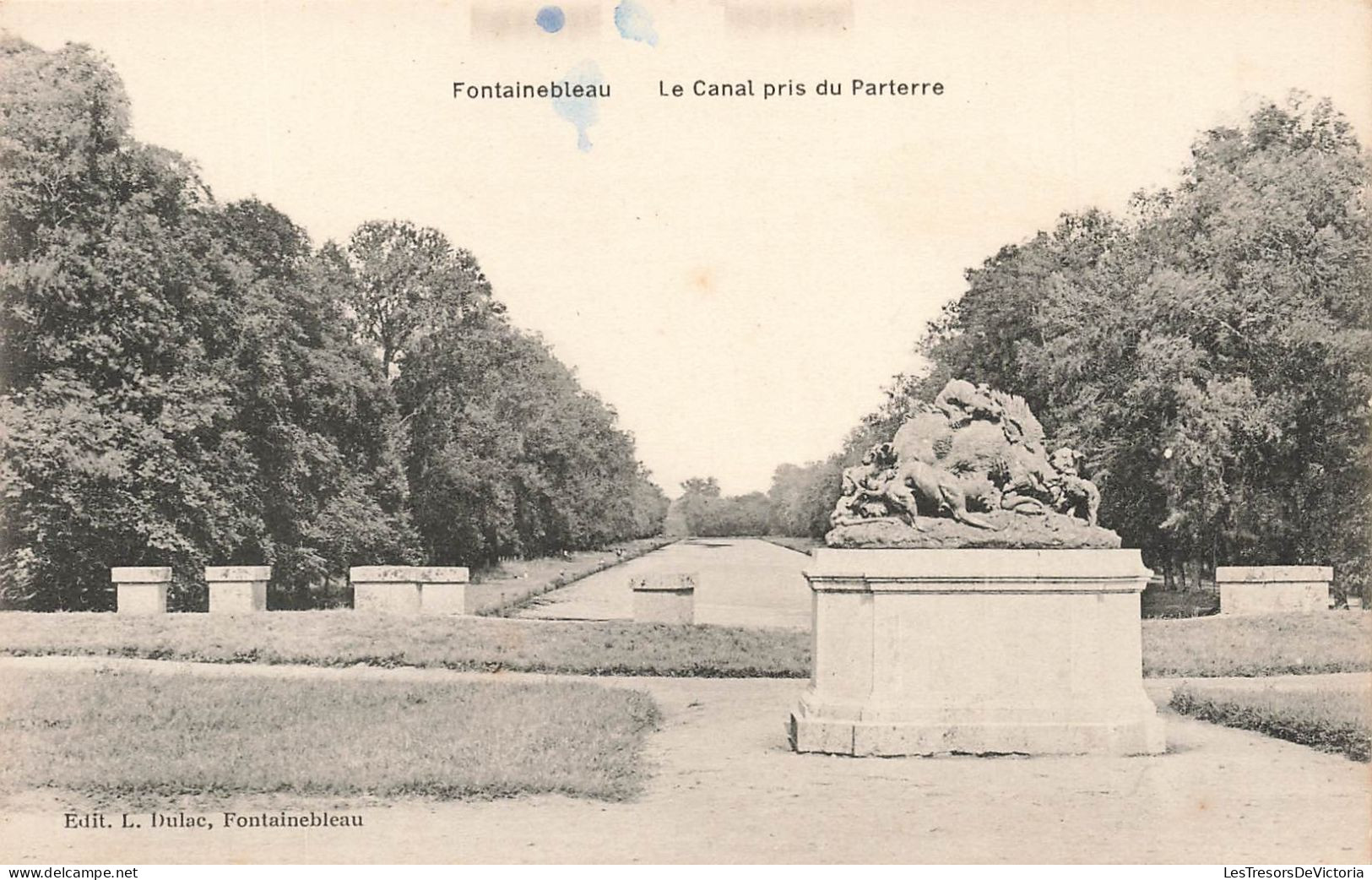 FRANCE - Fontainebleau - Vue Générale Du Canal Prise Du Parterre - Carte Postale Ancienne - Fontainebleau