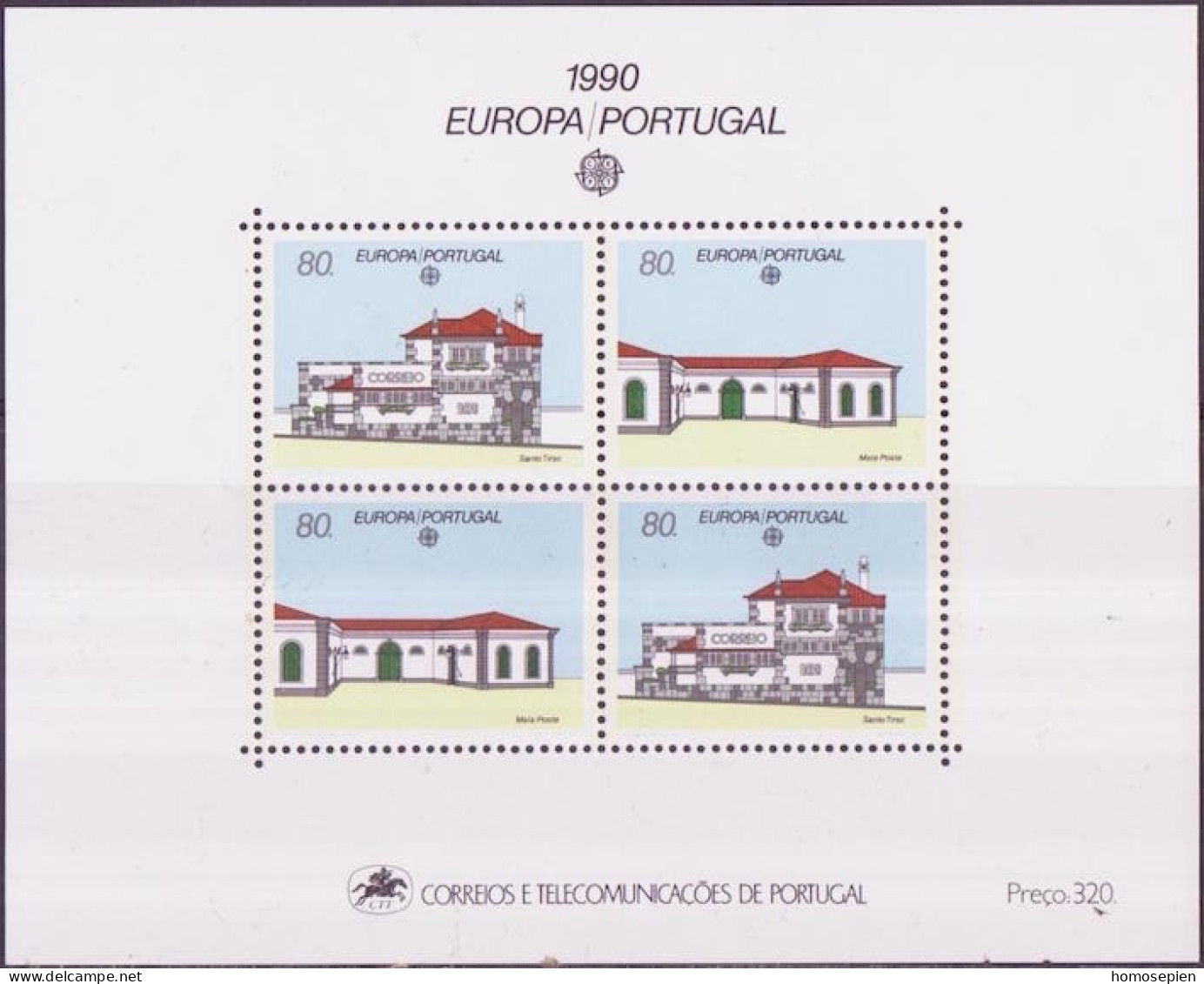 Europa CEPT 1990 Portugal Y&T N°BF72 - Michel N°B71 *** - 1990