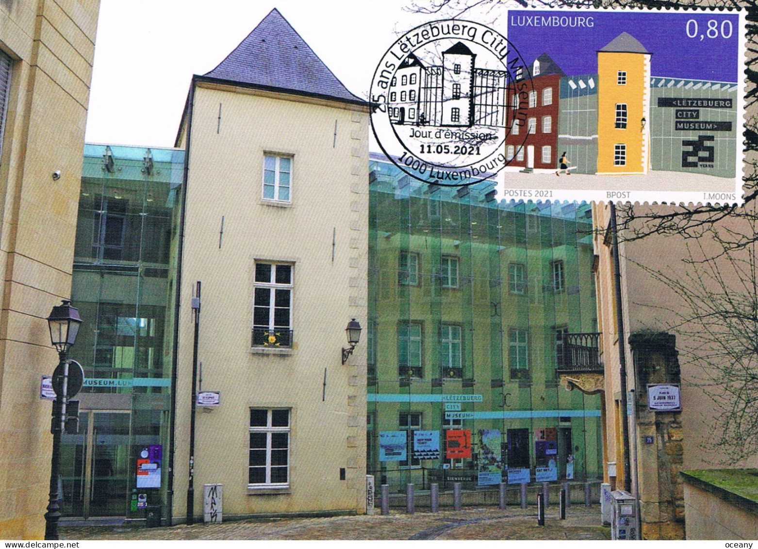 Luxembourg - 25e Anniversaire Du Musée D'Histoire De La Ville De Luxembourg CM 2211 (année 2021) - Maximum Cards