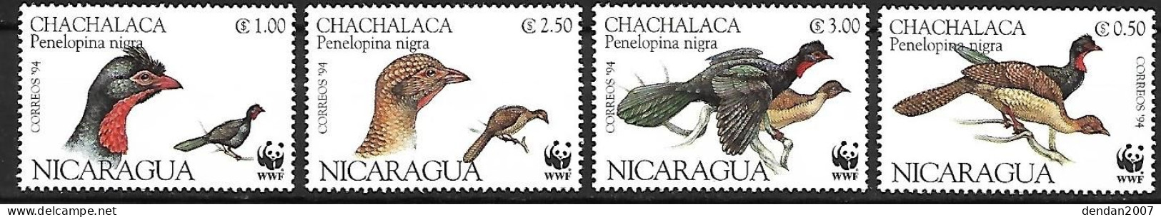 Nicaragua - MNH ** 1994 : Highland Guan  -  Penelopina Nigra - Gallinaceans & Pheasants