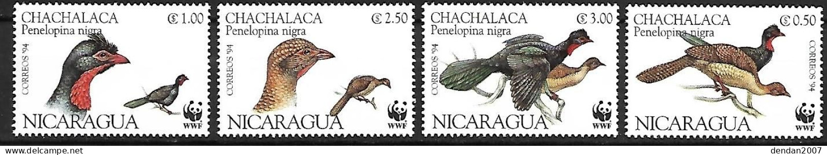 Nicaragua - MNH ** 1994 : Highland Guan  -  Penelopina Nigra - Hühnervögel & Fasanen