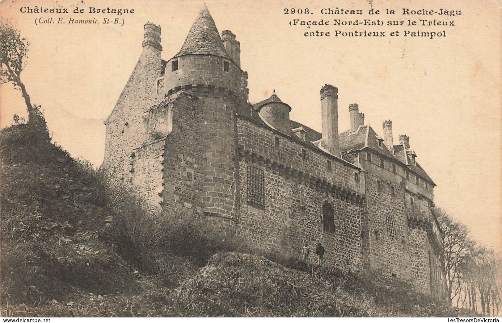 FRANCE - Château De Bretagne - Château De La Roche Jagu (Façade Nord Est) Sur Le Trieux - Carte Postale Ancienne - Plancoët