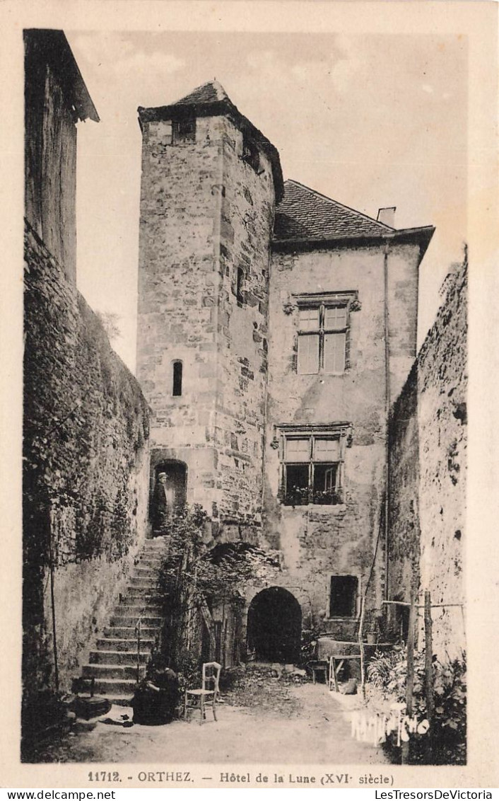 FRANCE - Orthez - Hôtel De La Lune (XVI ème Siècle) - Colorisé - Carte Postale Ancienne - Orthez