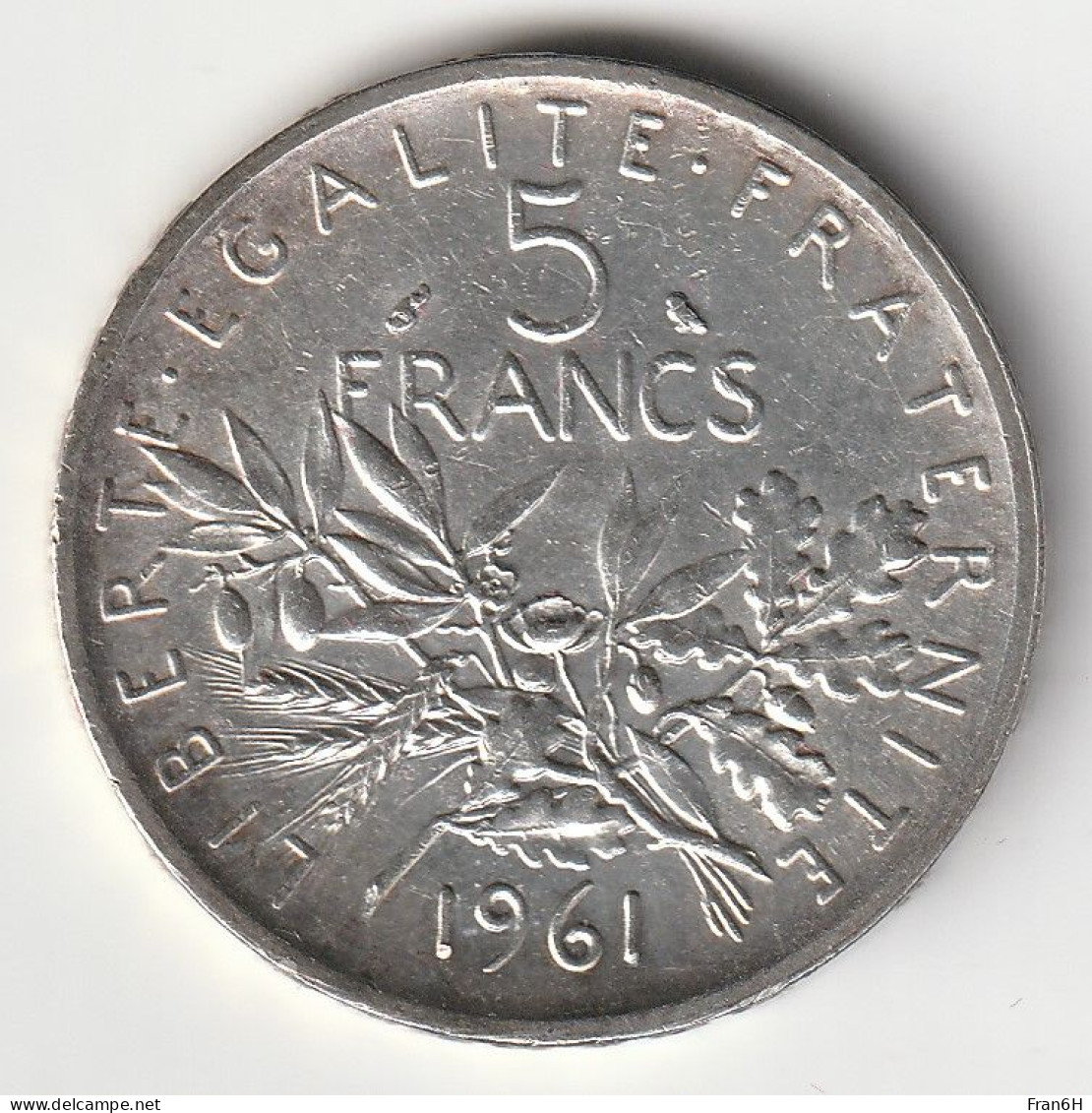 5 Francs Argent 1961 - Silver - - 5 Francs