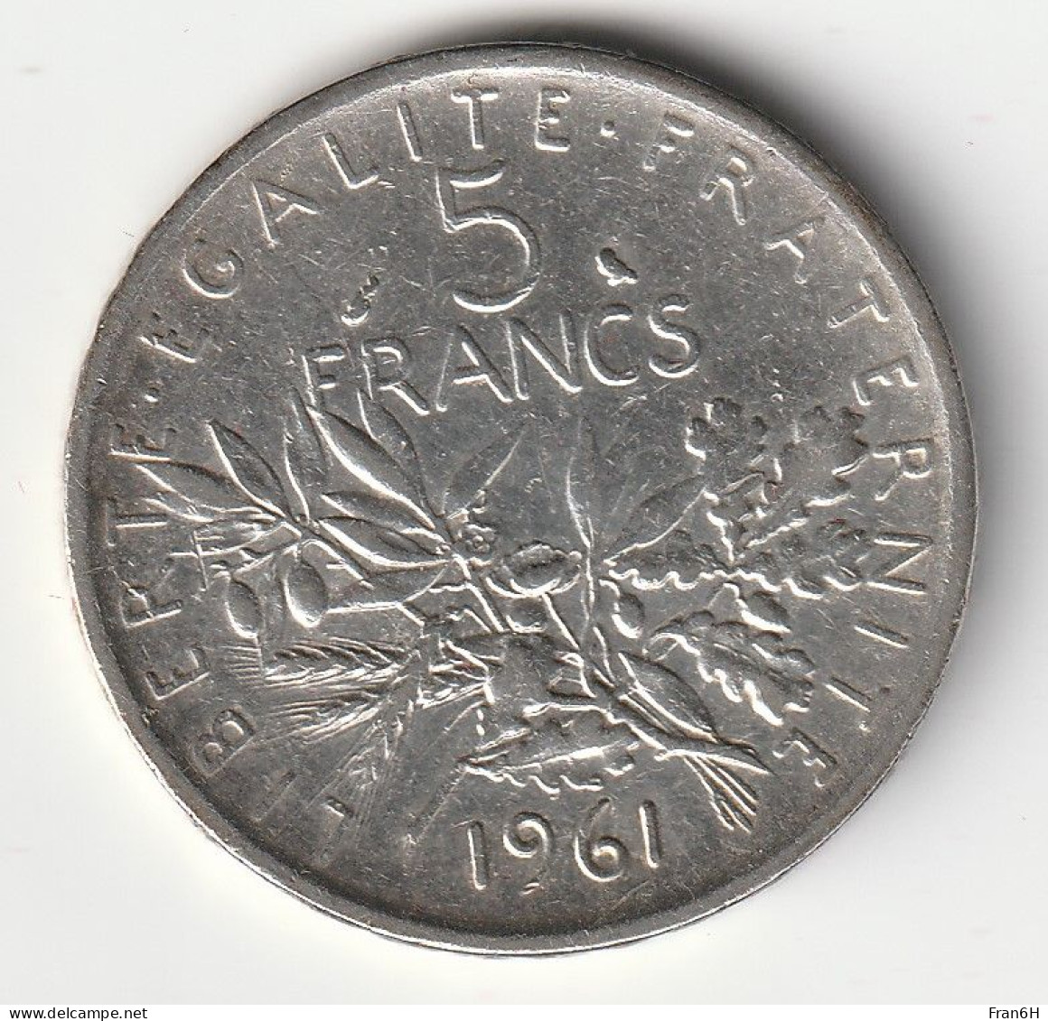 5 Francs Argent 1961 - Silver - - 5 Francs