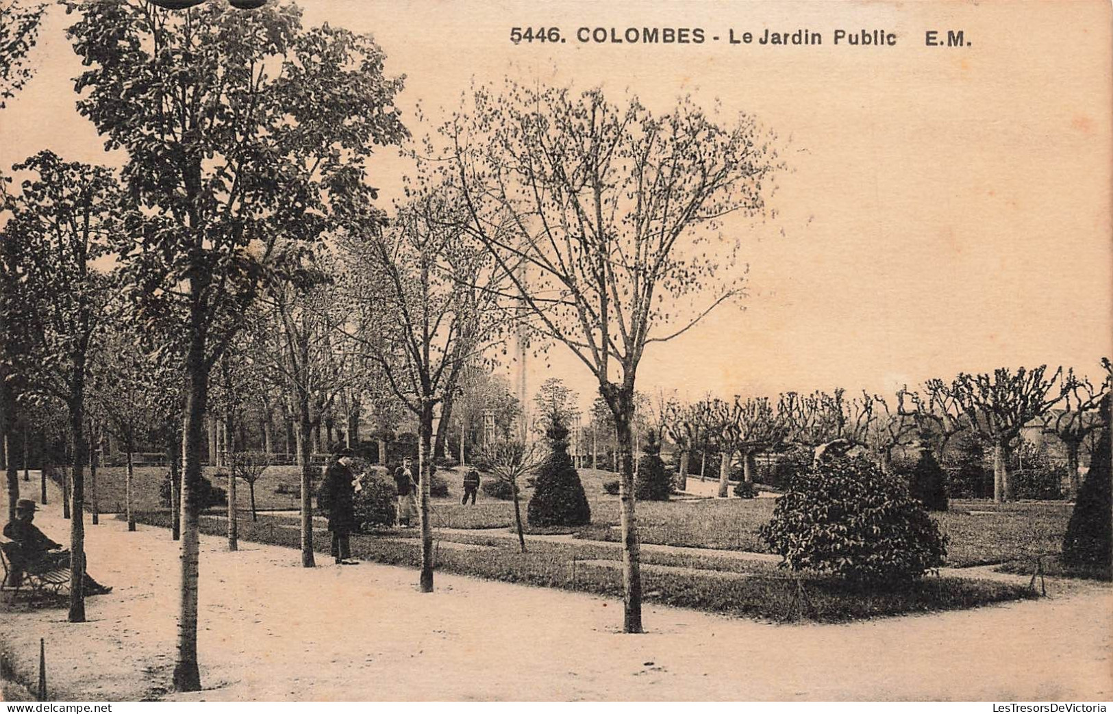 FRANCE - Colombes - Vue Générale Du Jardin Public - E.M - Carte Postale Ancienne - Colombes