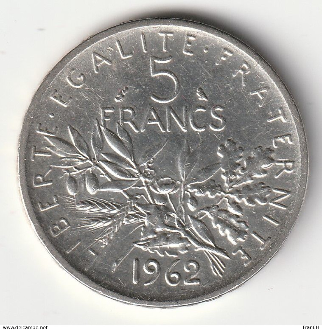 5 Francs Argent 1962 - Silver - - 5 Francs